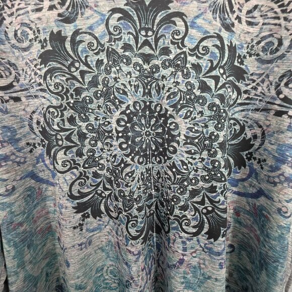 Exclusive One Sublimation Y2K Top 2X Grey Black Green Purple Bling Retro Witchy - Picture 5 of 12